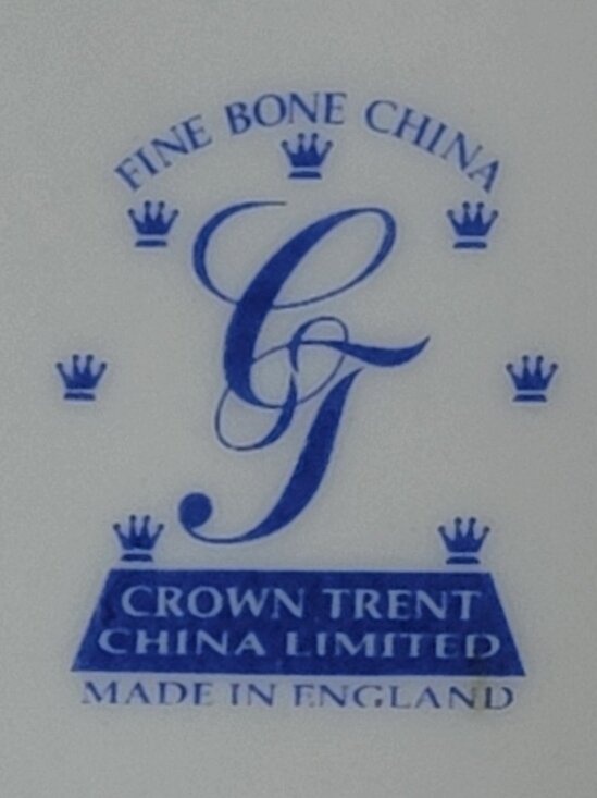 Crown Trent China Limited Fine Bone China Teacups and Saucers Set of 2 - Picture 8 of 8